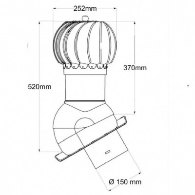 Вентиляционный выход с турбиной ROTOLINE